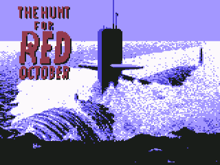 The Hunt for Red October title screen for Commodore 64